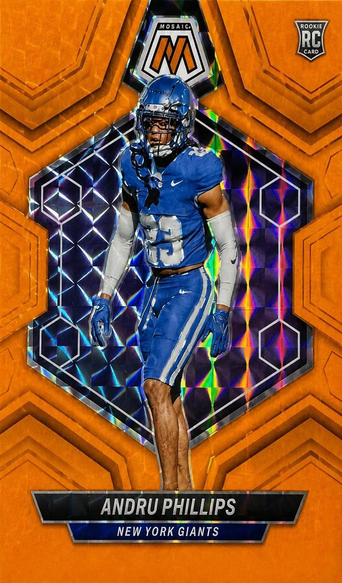 2024 Panini Mosaic Football Orange Fluorescent Andru Phillips #362