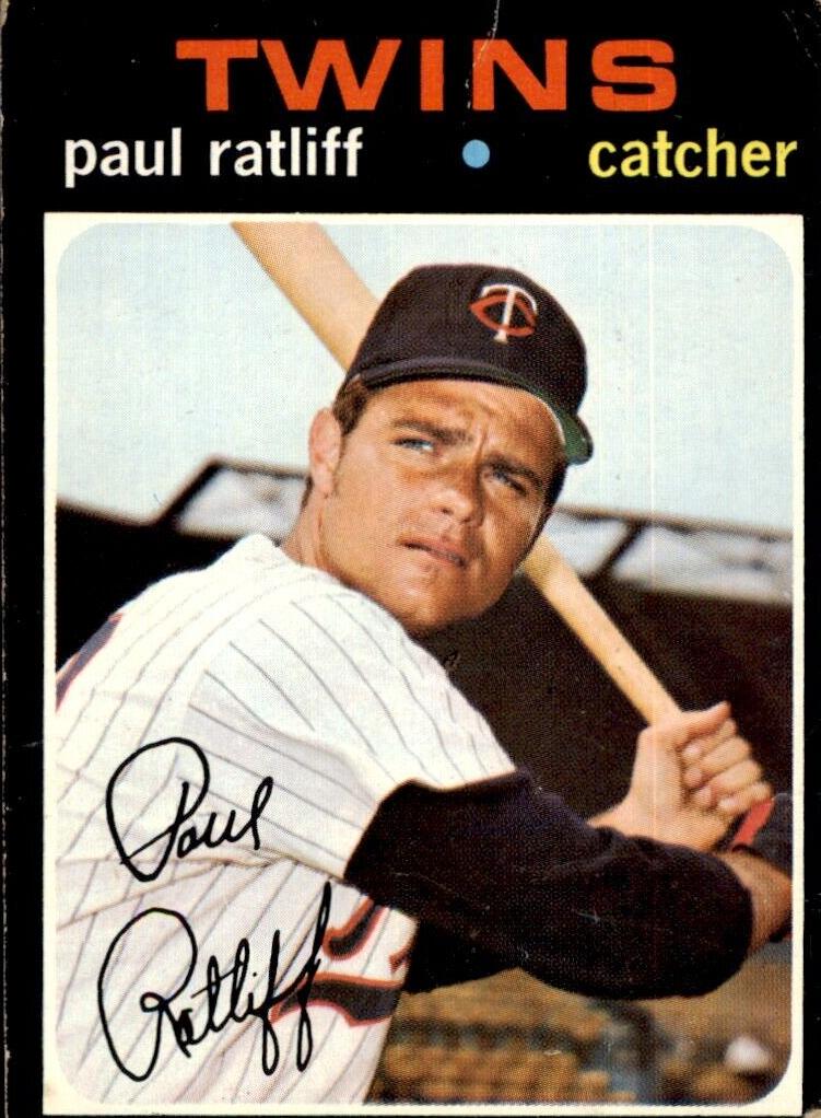 1971 Topps Baseball Paul Ratliff #607 PSA 7