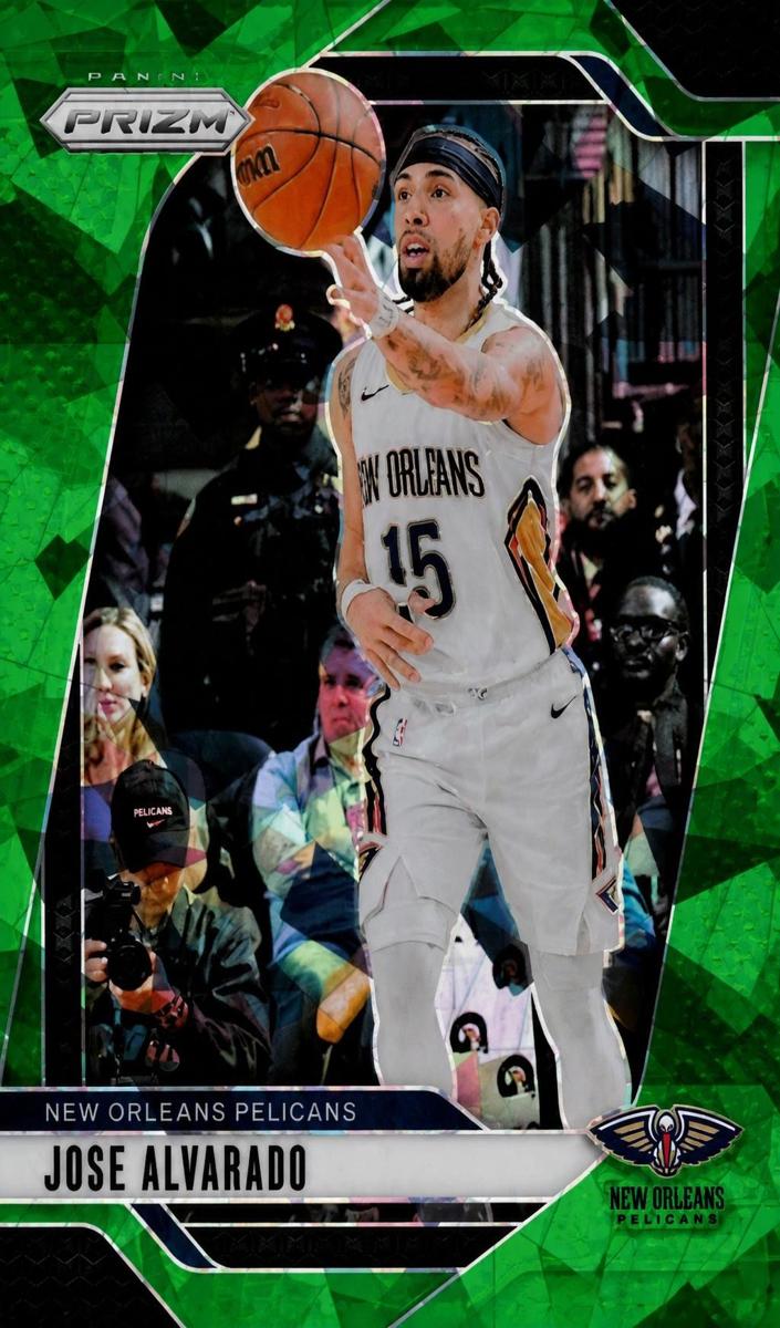 2024 Panini Prizm Basketball Green Ice Jose Alvarado #167
