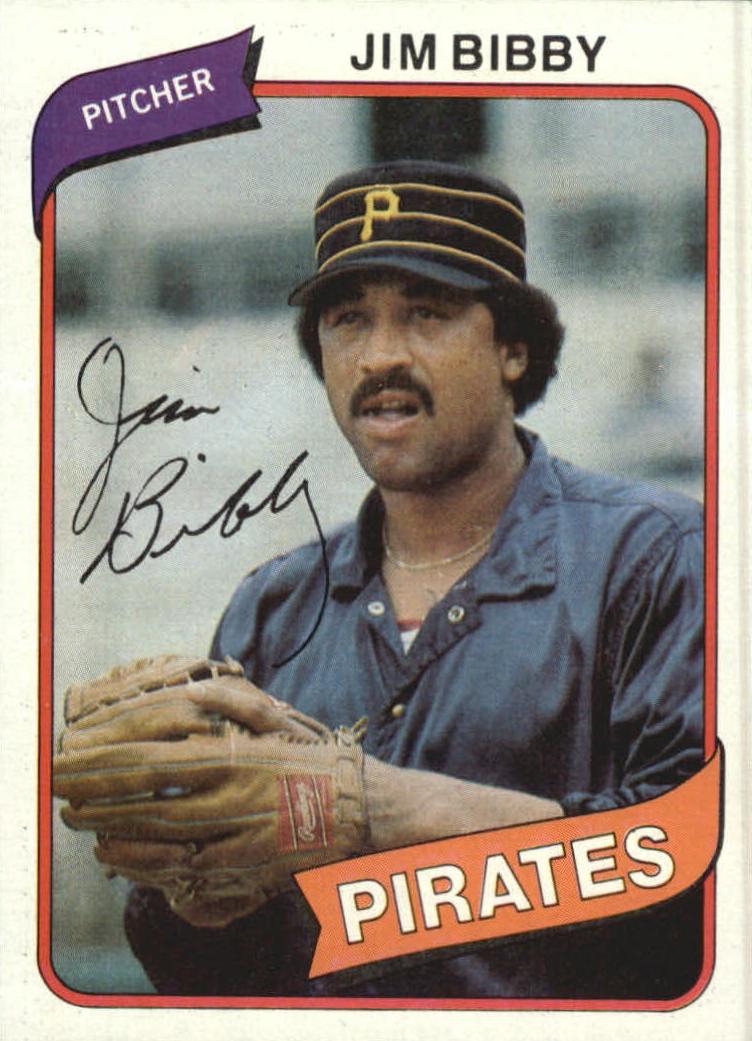 1980 Topps Baseball Jim Bibby #229 PSA 7