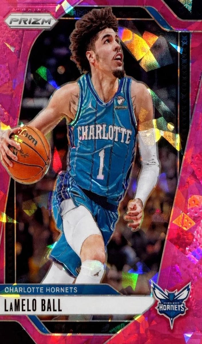 2024 Panini Prizm Basketball Pink Ice LaMelo Ball #30 PSA 9