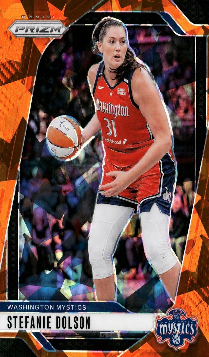 2024 Panini Prizm WNBA Basketball Orange Ice Stefanie Dolson #34 PSA 5
