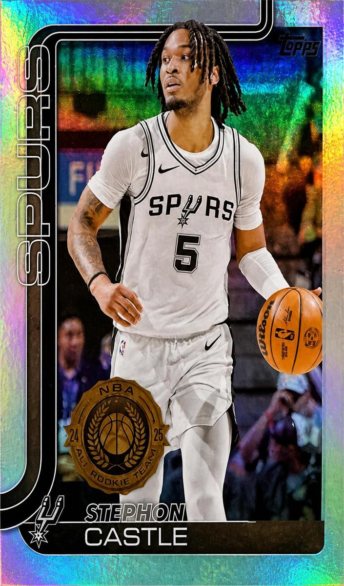 2025 Topps Basketball Rainbow Foilboard Stephon Castle #197
