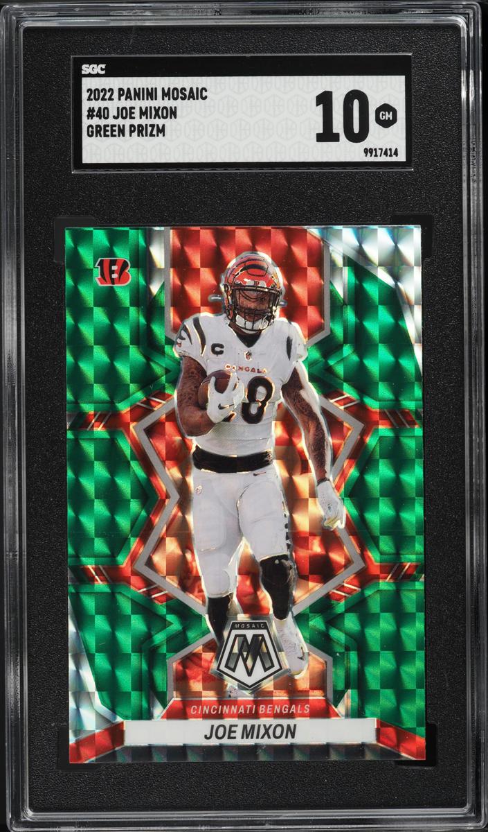 2022 Panini Mosaic Football Green Joe Mixon #40