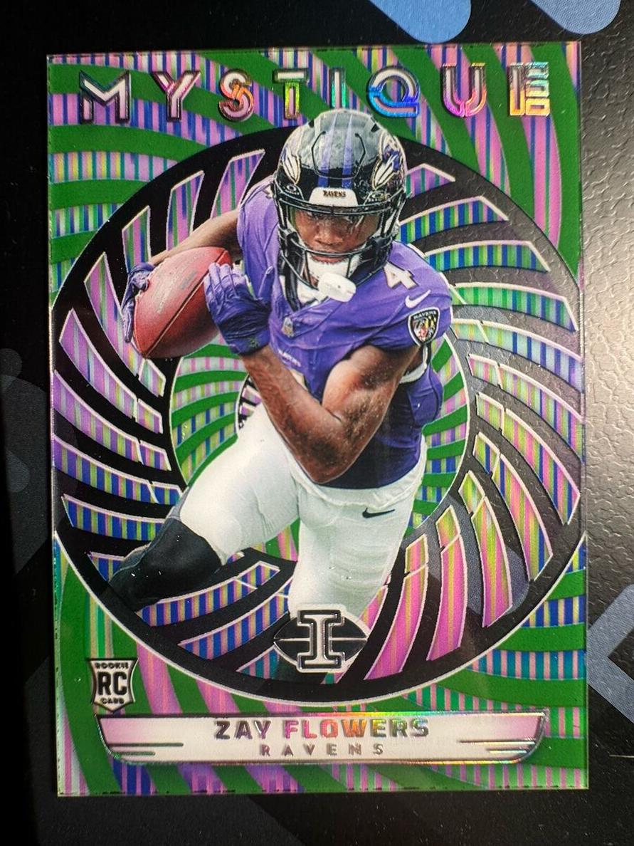 2023 Panini Illusions Football Emerald Zay Flowers #42 PSA 10