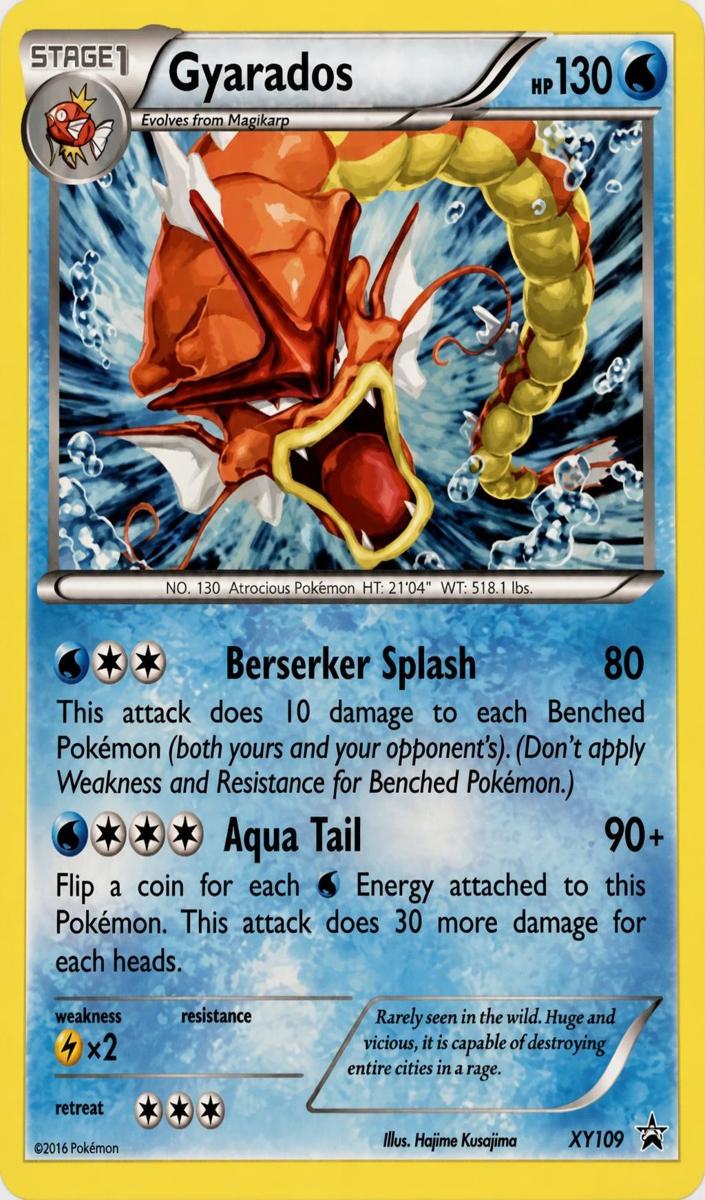 2016 Pokemon XY Black Star Promo Gyarados #XY109 PSA 9