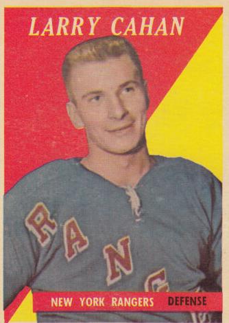 1958 Topps Hockey Larry Cahan #23 PSA 8