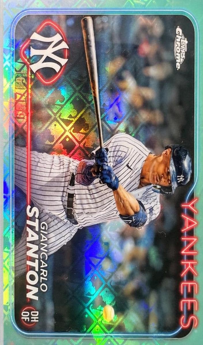 2024 Topps Chrome Logofractor Baseball Aqua Giancarlo Stanton #275