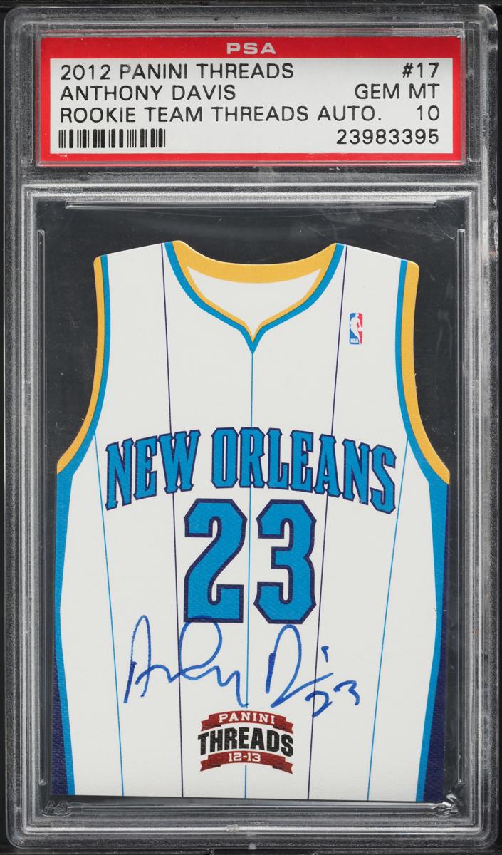 2012 Panini Threads Basketball Anthony Davis #17 SGC 9