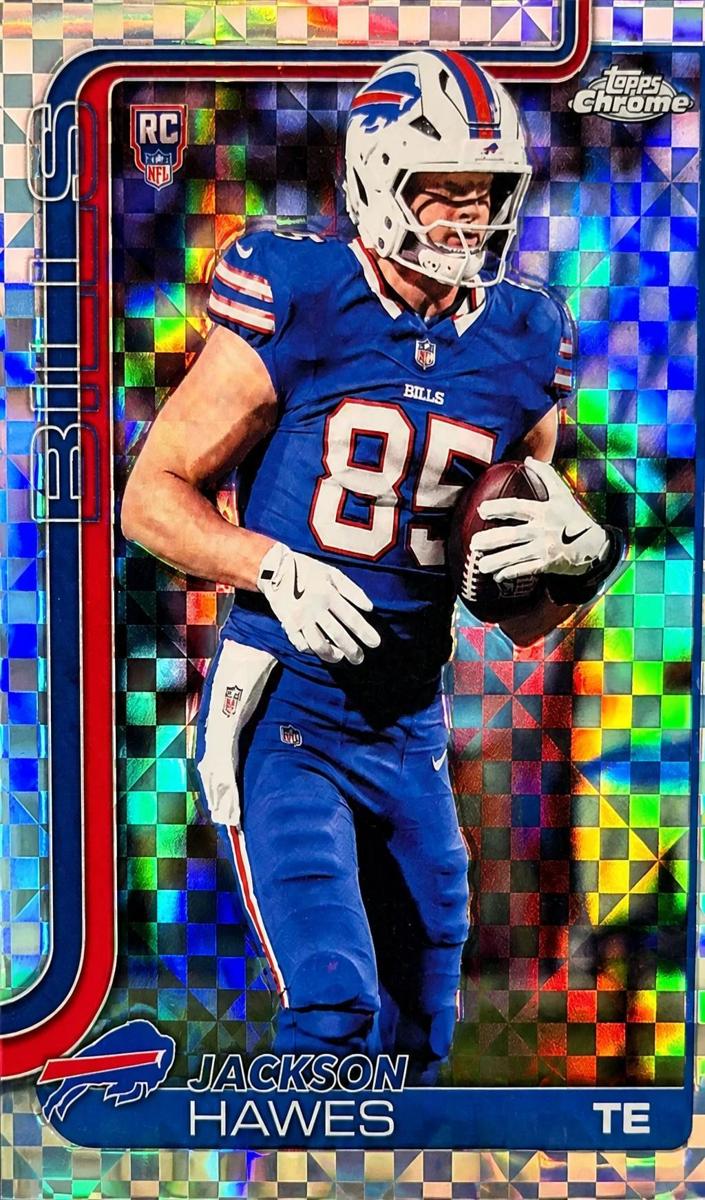 2025 Topps Chrome Football X-Fractor Jackson Hawes #397