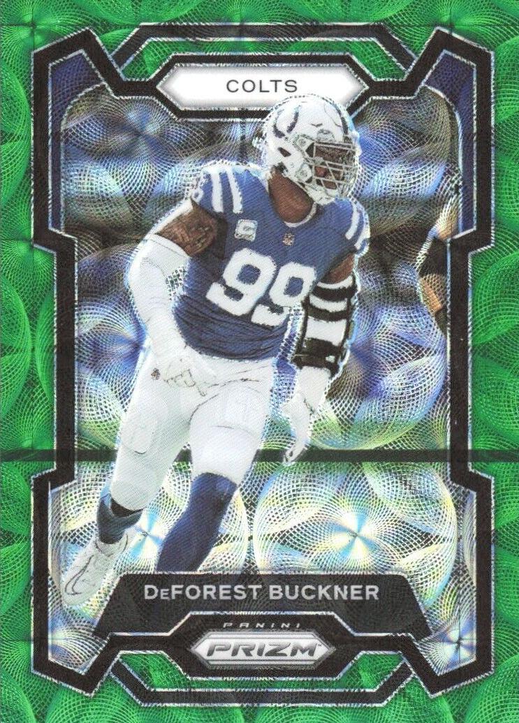 2023 Panini Prizm Football Green Scope DeForest Buckner #125
