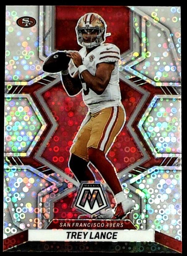 2022 Panini Mosaic Football No Huddle Silver Trey Lance #175