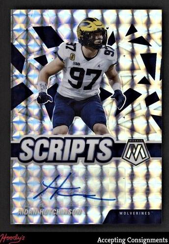 2022 Panini Mosaic Draft Picks Football Aidan Hutchinson #SM-AHU