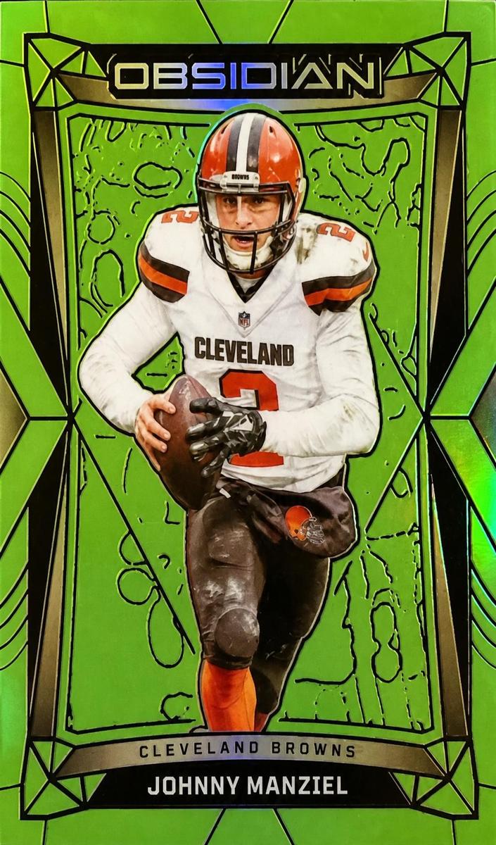 2024 Panini Obsidian Football Green Johnny Manziel #48