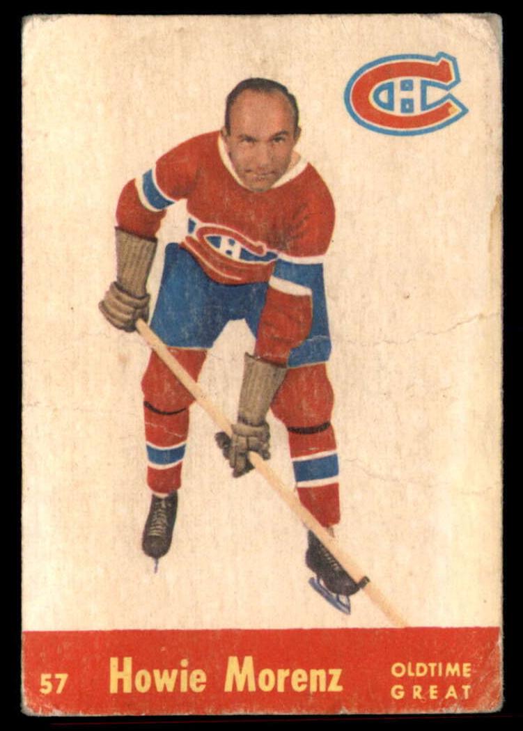 1955 Parkhurst Hockey Howie Morenz #57 PSA 5