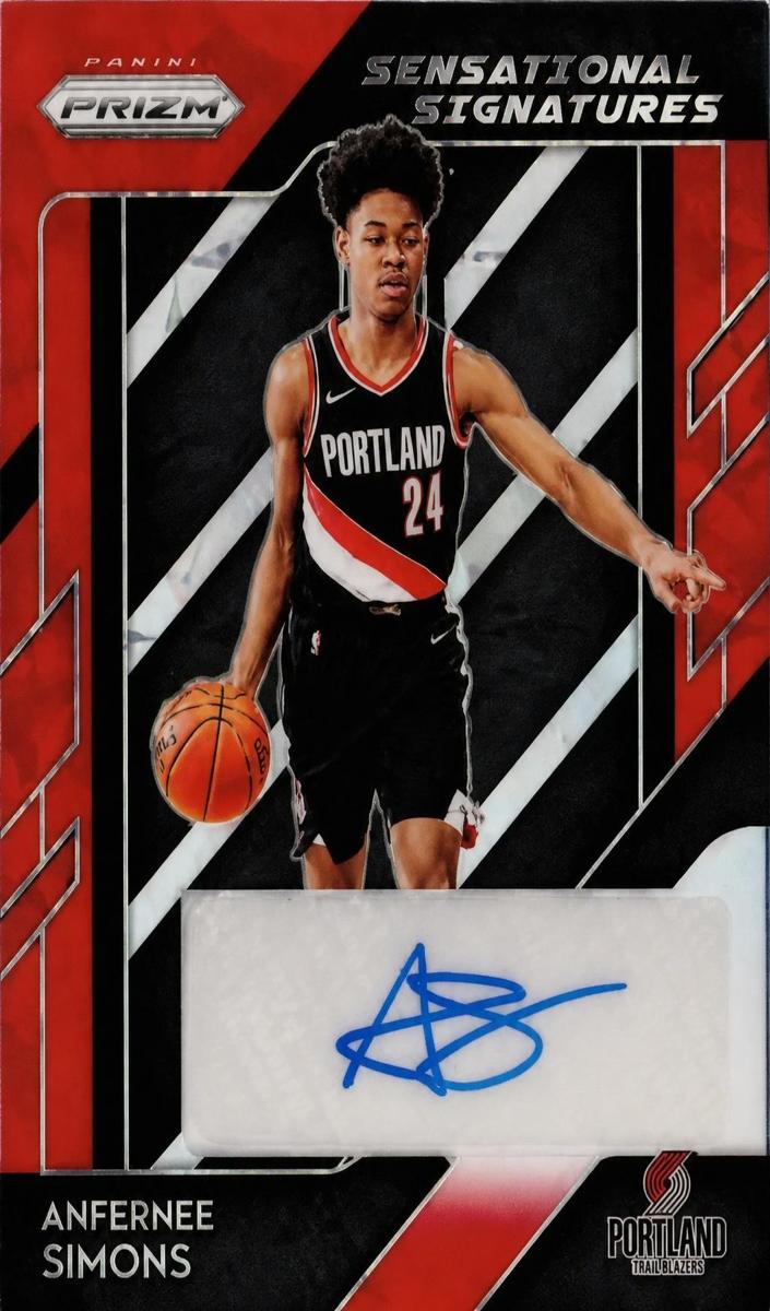2018 Panini Prizm Basketball Choice Anfernee Simons #SS-ASM PSA 9
