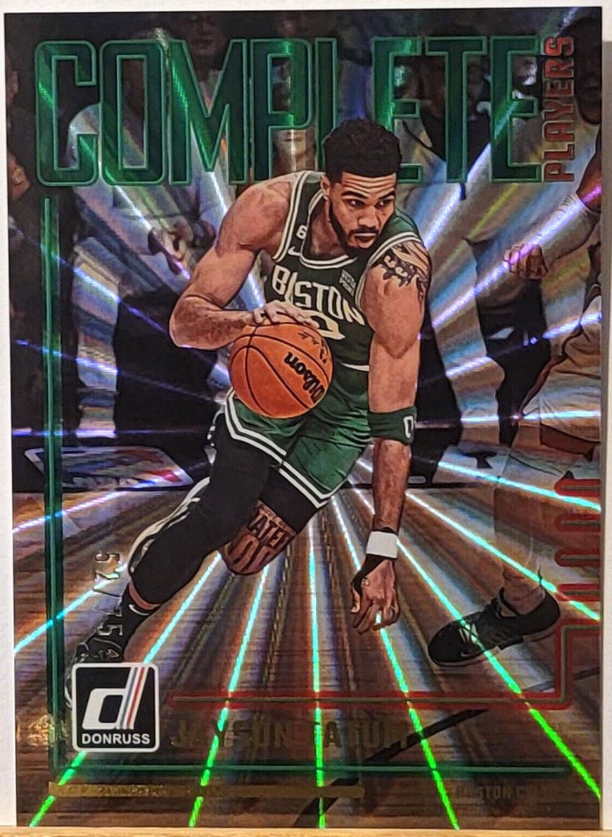 2023 Panini Donruss Basketball Holo Red and Green Laser Jayson Tatum #10
