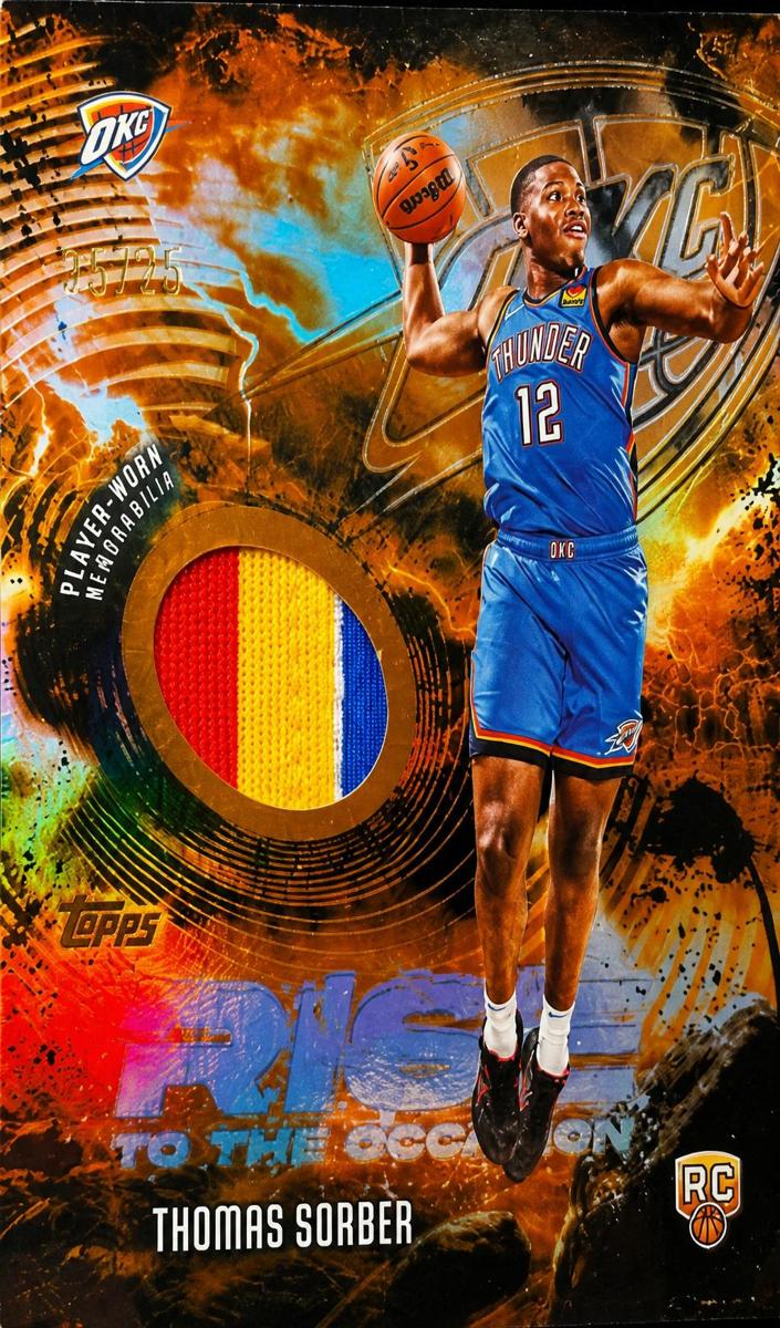 2025 Topps Basketball Orange Rainbow Thomas Sorber #RTO-TS