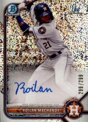 2022 Bowman Chrome Prospects Baseball Speckle Roilan Machandy #CPA-RM PSA 9