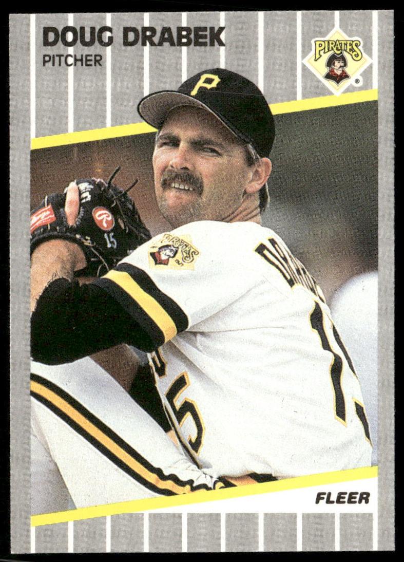 1989 Fleer Baseball Doug Drabek #206