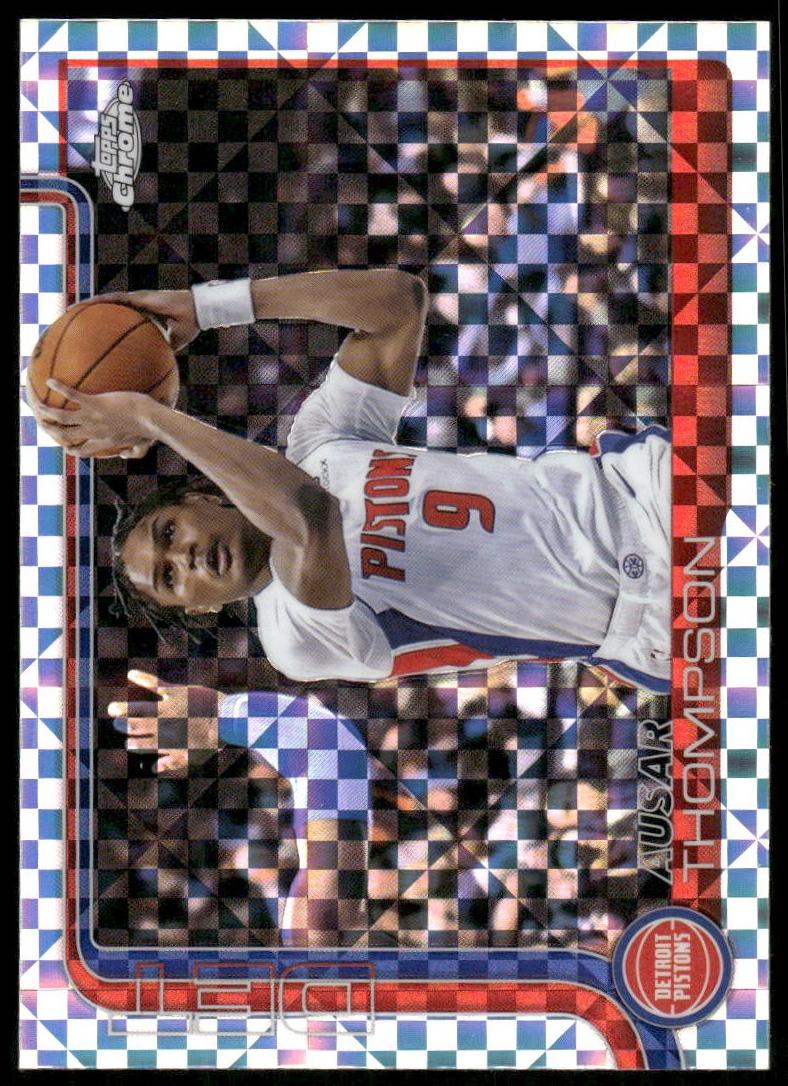 2025 Topps Chrome Basketball X-Fractor Ausar Thompson #64