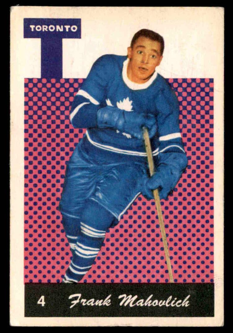 1962 Parkhurst Hockey Frank Mahovlich #4 PSA 6