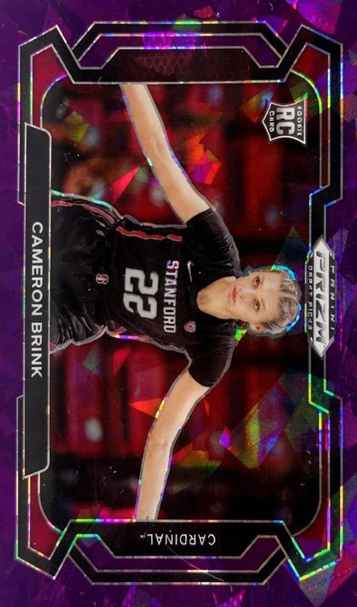 2024 Panini Prizm Draft Picks Basketball Purple Ice Cameron Brink #89