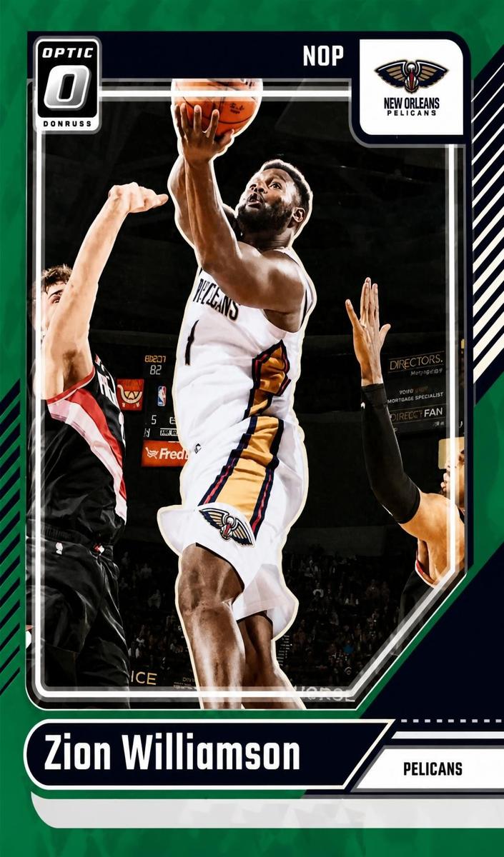 2024 Donruss Optic Basketball Green FOTL Zion Williamson #173
