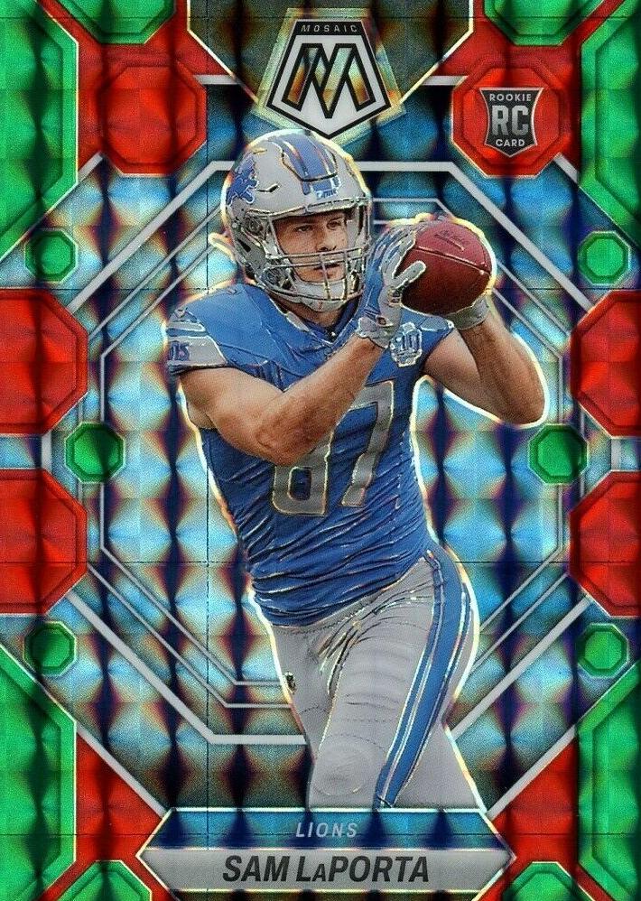 2023 Panini Mosaic Football Green Sam LaPorta #360