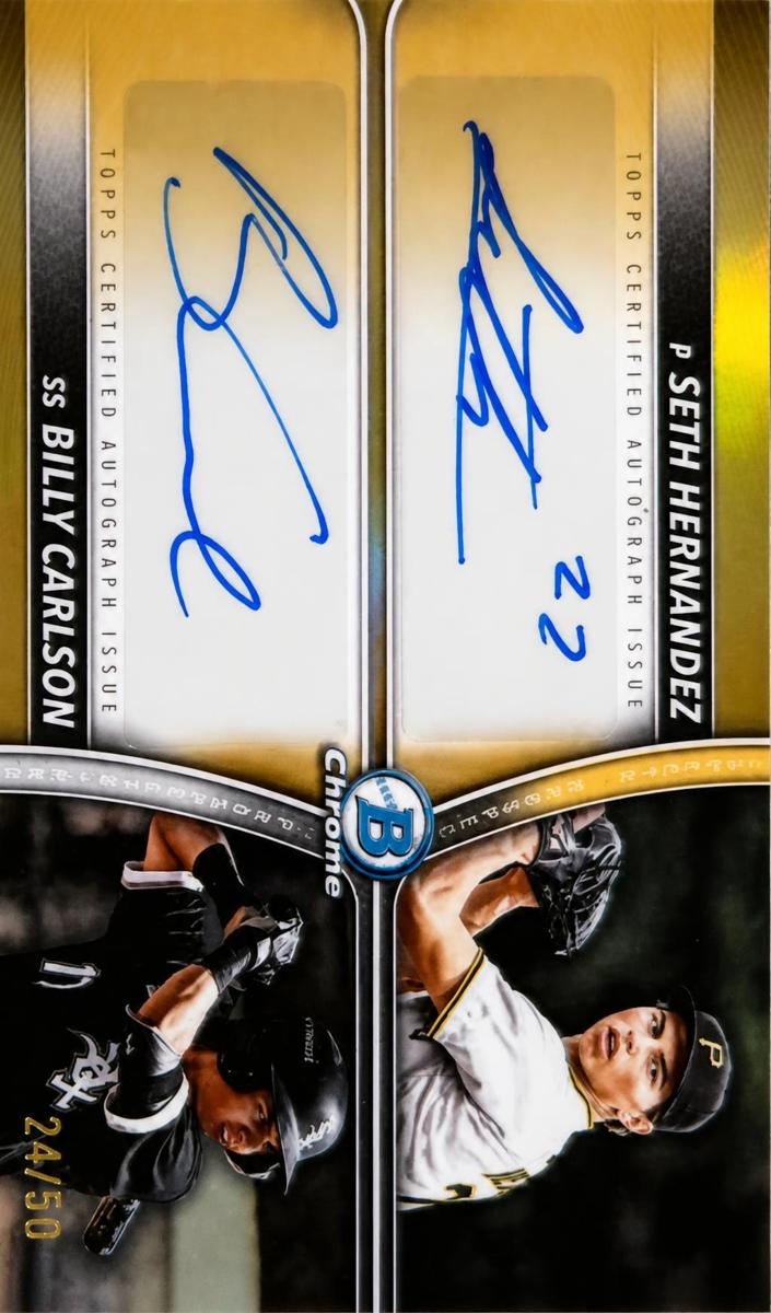 2025 Bowman's Best Baseball Gold Refractor Billy Carlson #DA-HC
