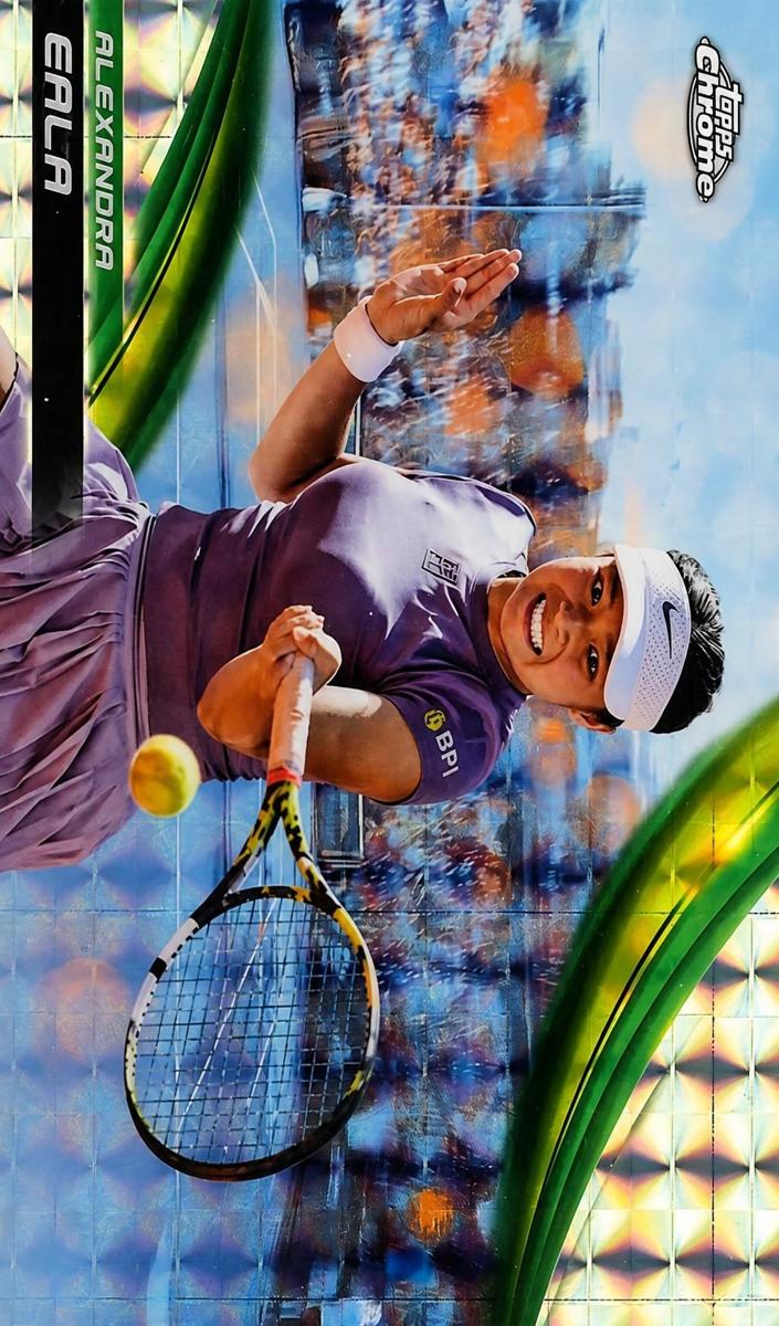 2025 Topps Chrome Tennis Geometric Refractor Alexandra Eala #171 RAW Ungraded