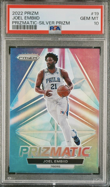 2022 Panini Prizm Basketball Silver Joel Embiid #19 PSA 10