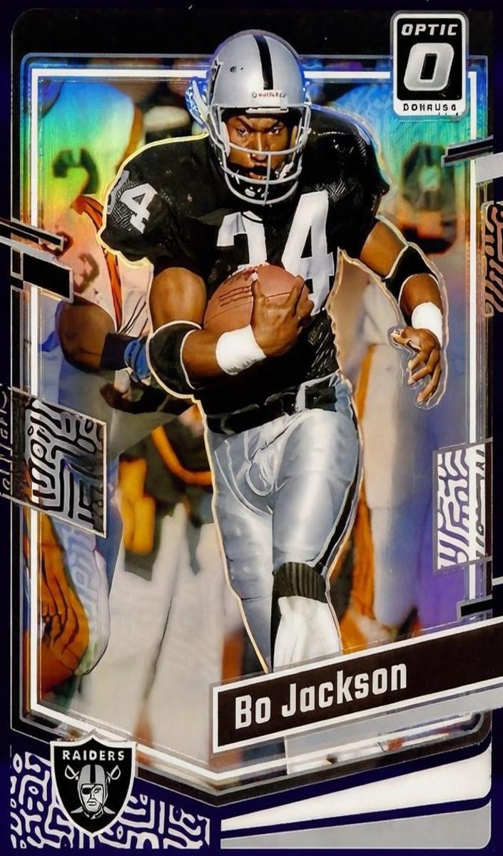 2023 Donruss Optic Football Purple Bo Jackson #95 PSA 10