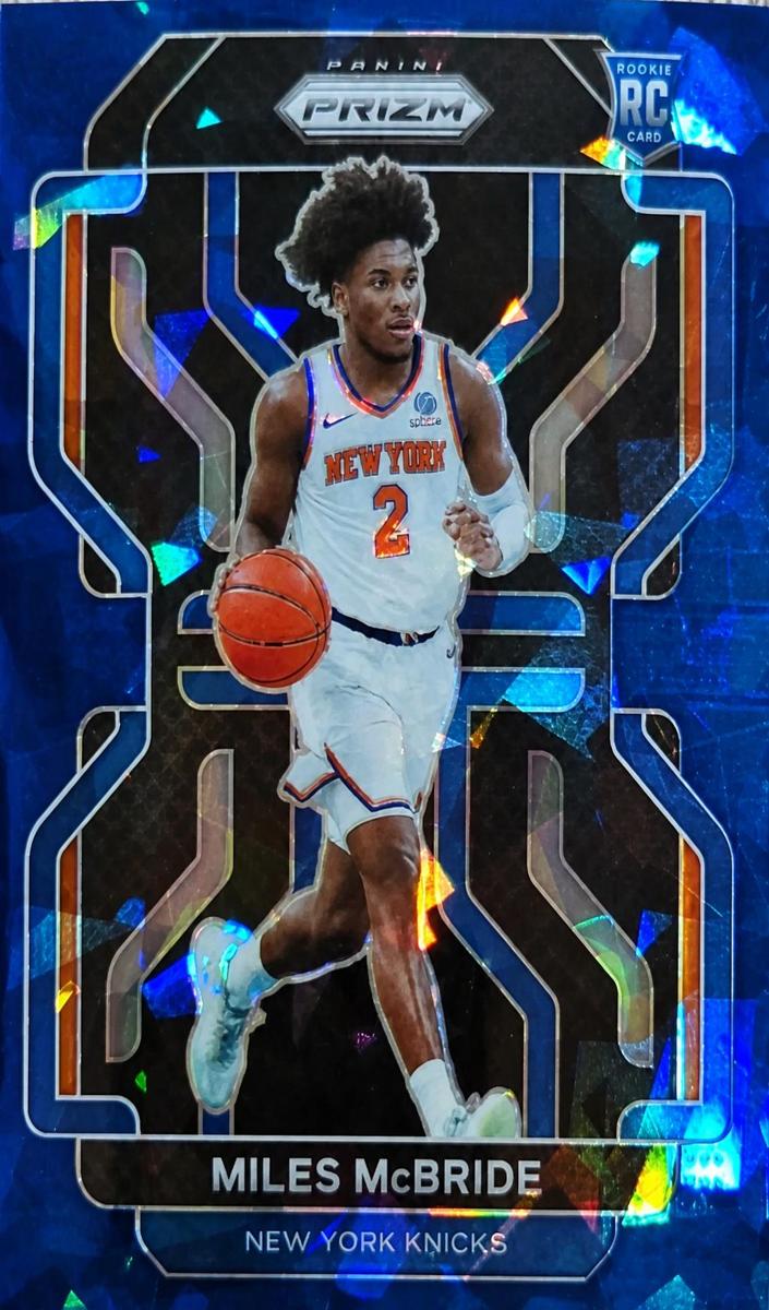 2021 Panini Prizm Basketball Blue Ice Miles McBride #283 PSA 10