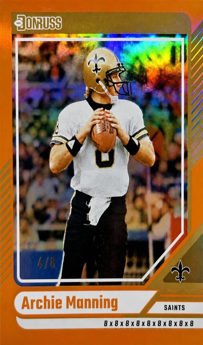 2024 Panini Donruss Football Jersey Number Archie Manning #195