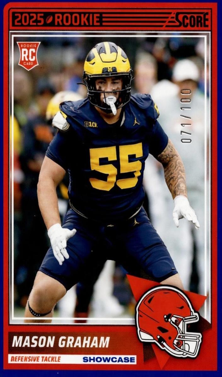 2025 Panini Score Football Showcase Mason Graham #22 PSA 9