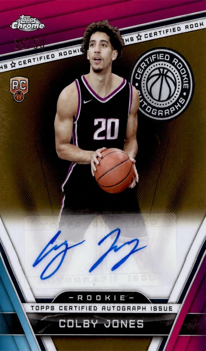 2023 Topps Chrome Basketball Gold Refractor Colby Jones #CRA-CJ