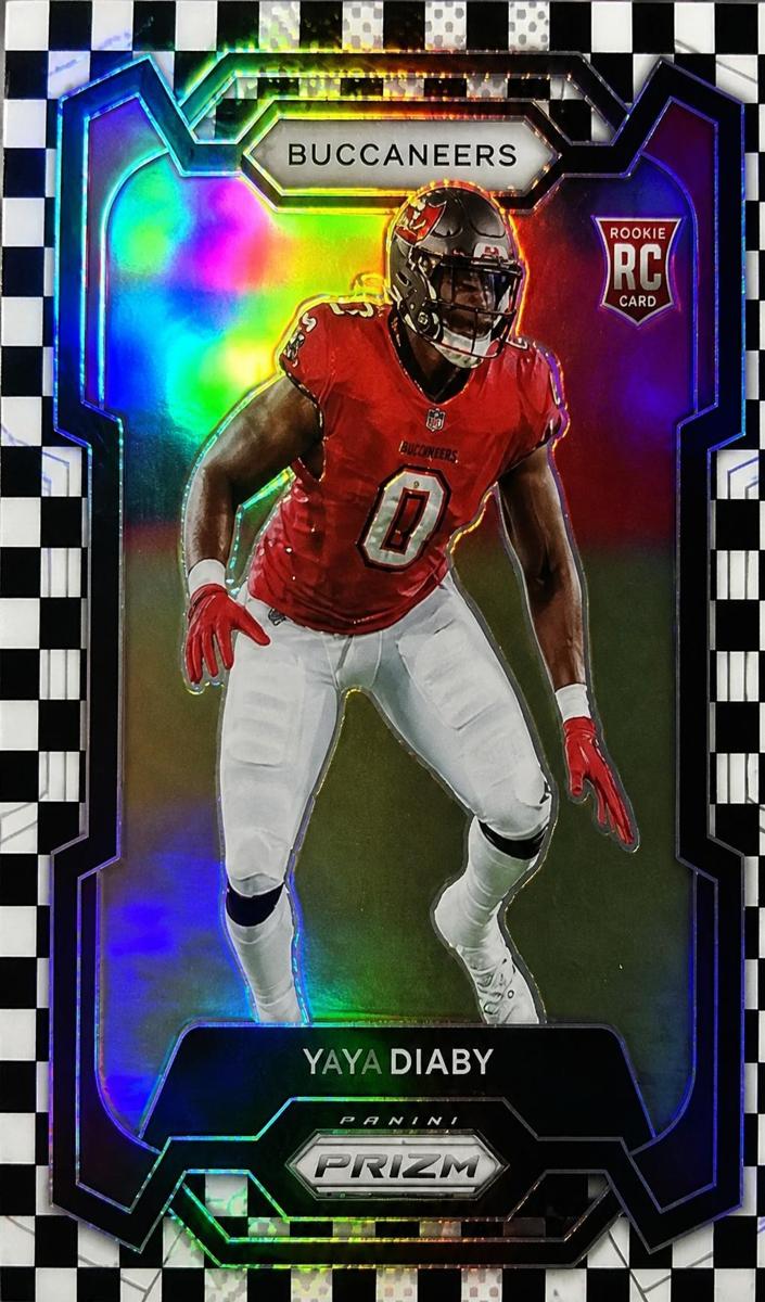 2023 Panini Prizm Football Black and White Checker YaYa Diaby #394 PSA 9