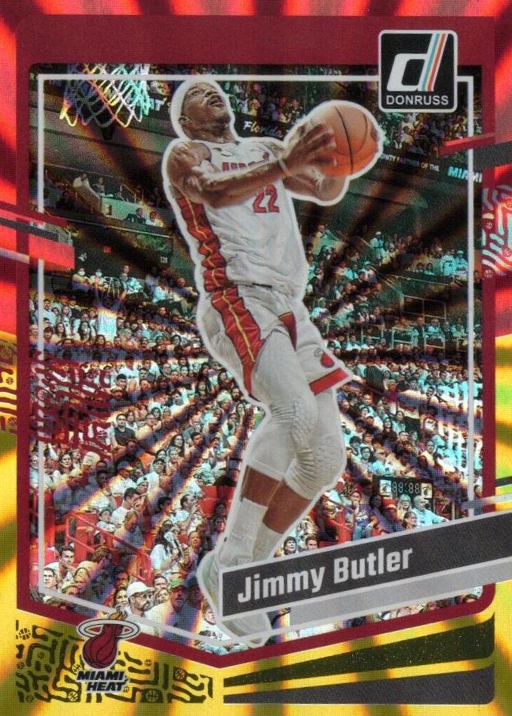 2023 Panini Donruss Basketball Red and Gold Laser Jimmy Butler #64