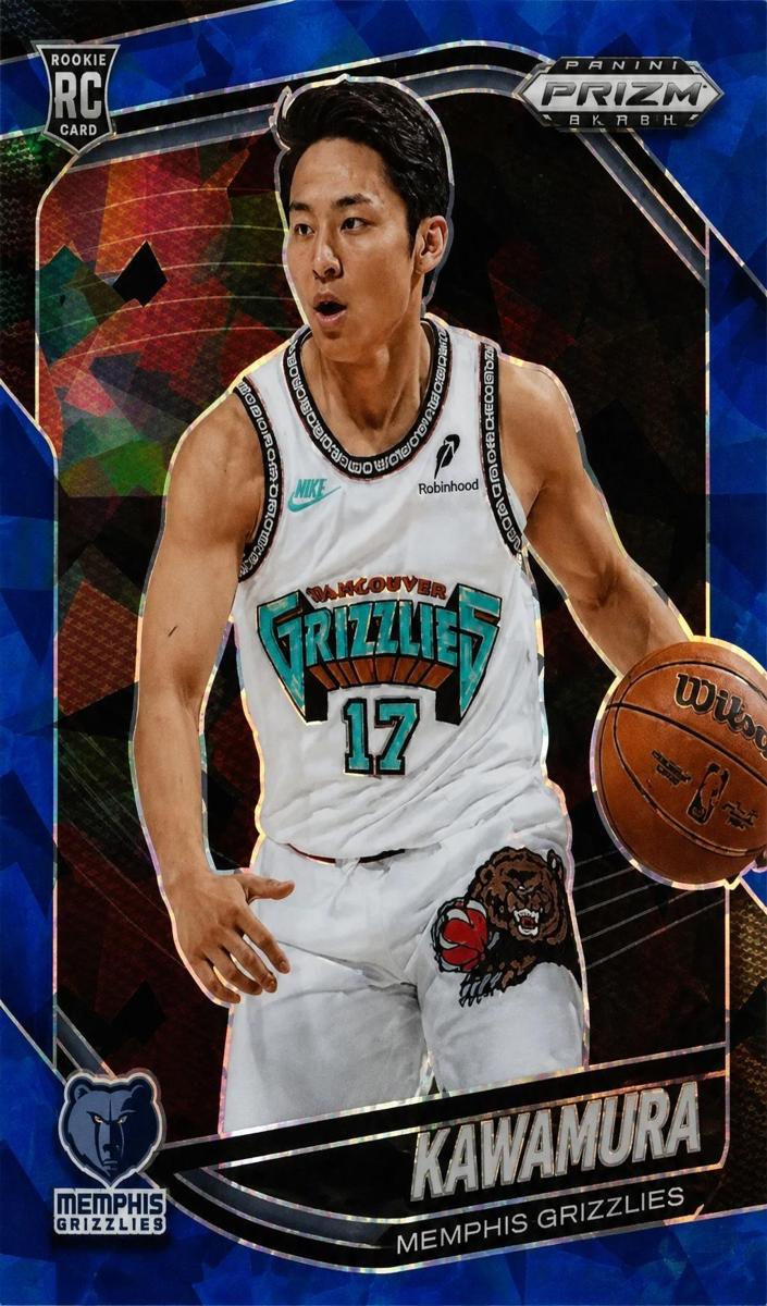 2024 Panini Prizm Black Basketball Blue Ice Yuki Kawamura #201 PSA 10