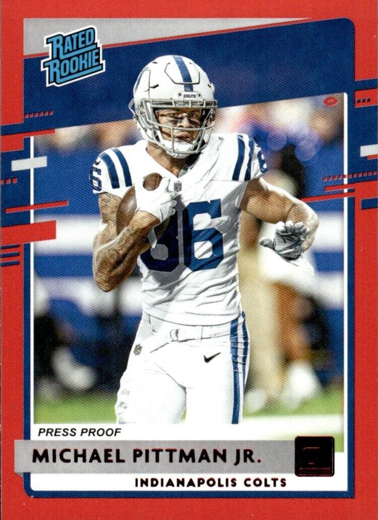 2020 Panini Donruss Football Press Proof Red Michael Pittman Jr. #322 PSA 9