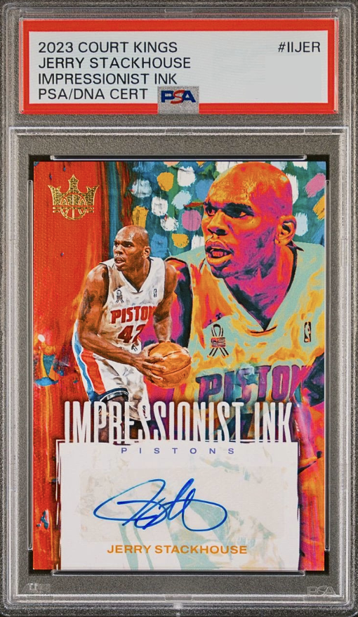 2023 Panini Court Kings Basketball Jerry Stackhouse #II-JER PSA 8.5
