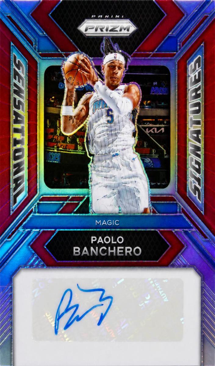 2023 Panini Prizm Basketball Red Paolo Banchero #SS-BA PSA 9