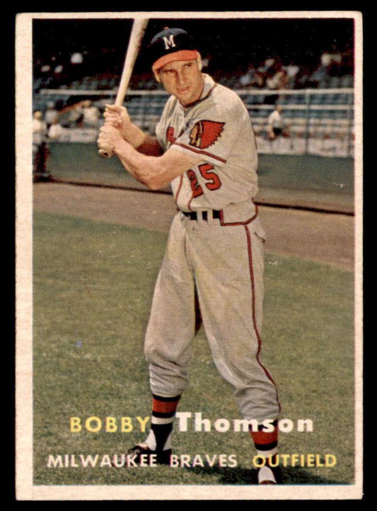 1957 Topps Baseball Bobby Thomson #262 PSA 7