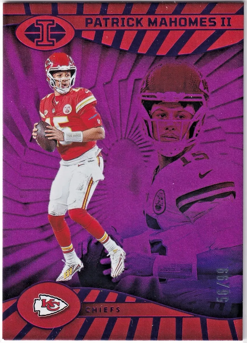 2024 Panini Illusions Football Purple Trophy Collection Patrick Mahomes II #42