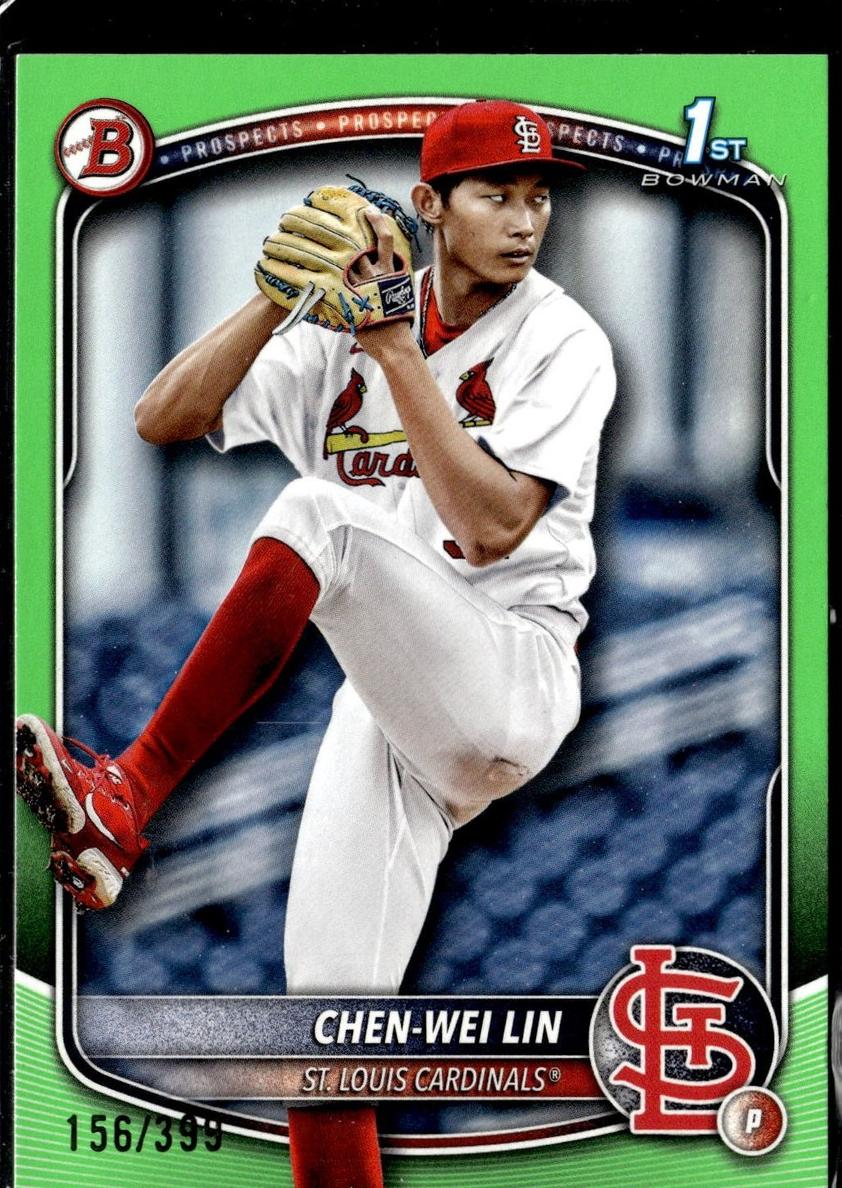 2025 Bowman Baseball Neon Green Chen-Wei Lin #BP-141 PSA 10
