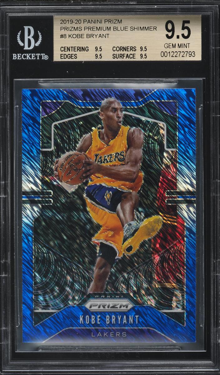 2019 Panini Prizm Basketball Blue Shimmer Kobe Bryant #8