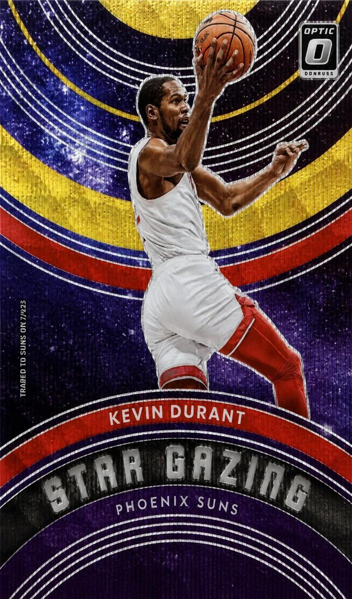 2022 Donruss Optic Basketball Red and Gold Wave Kevin Durant #9