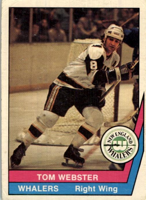 1977 O-Pee-Chee WHA Hockey Tom Webster #55 PSA 8