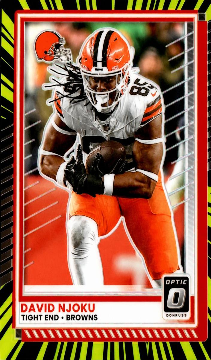 2025 Donruss Optic Football Electricity David Njoku #76